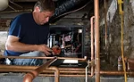 The Trilogy 45 Q-Mode features an internal variable-speed loop pump, which helps save time during installation. photo Courtesy of ClimateMaster