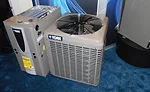 Johnson Controls displayed its new York LX Series split system air conditioners.