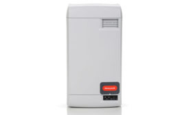 Honeywell’s Electrode Humidifier features auto-adaptive technology for changes in water conditions and disposable canisters.