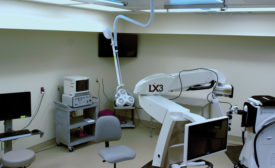 A look inside the surgery room at St. Luke’s Cataract & Laser Institute in Tarpon Springs, Florida.