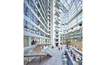 Cool air from the ground floor at The Edge is circulated to the top of the atrium to thermo wheels then released to the outside