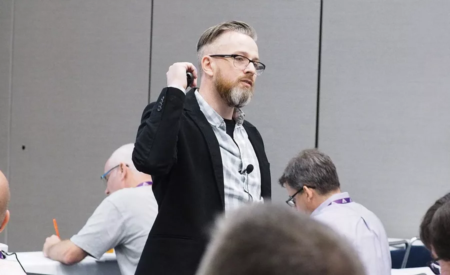 Edward McFarlane, vice president of marketing and development at Haller Enterprises Inc. in Lititz, Pennsylvania, presented a Learning Lab on training employees to be the best during the ACCA 2016 conference in Charlotte, North Carolina.