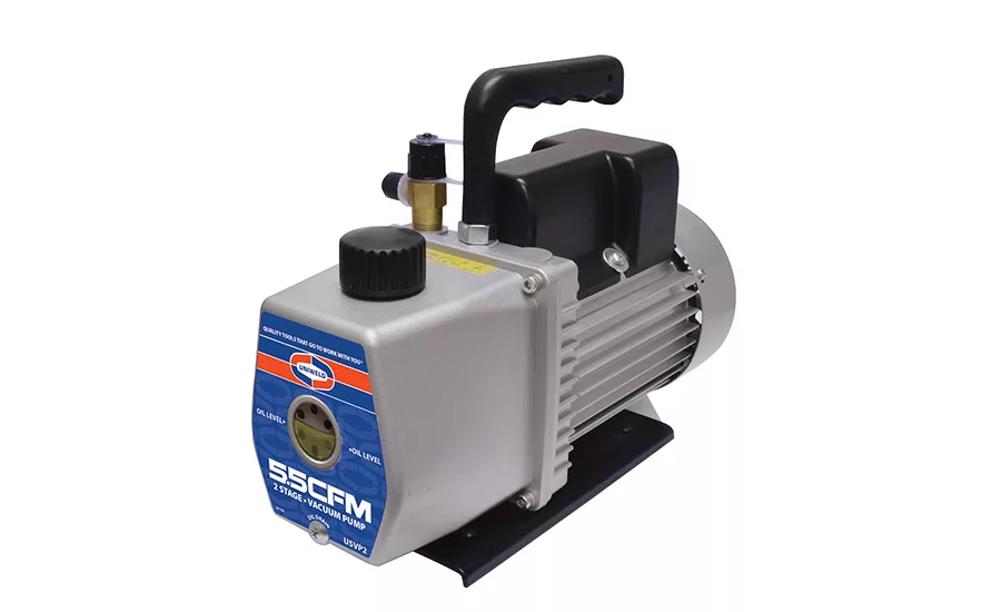 Uniweld Products Inc. offers the U5VP2 5.5-cfm two-stage deep vacuum pump