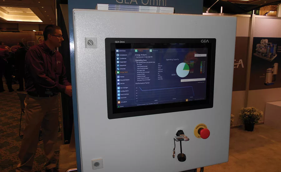 The Omni control panel from GEA Refrigeration Technologies.