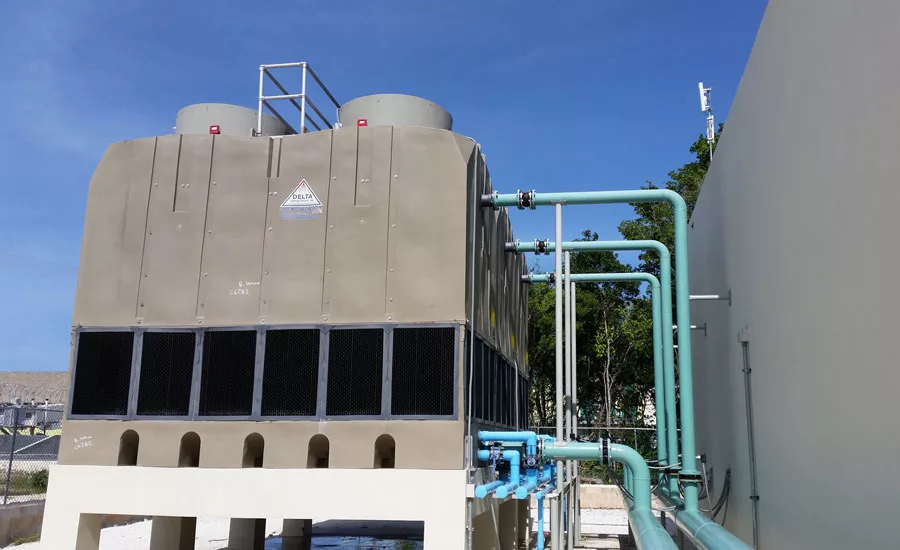 three-cell cooling tower