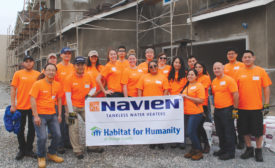 Navien Inc. Donates Labor, Equipment to Habitat for Humanity of Orange County