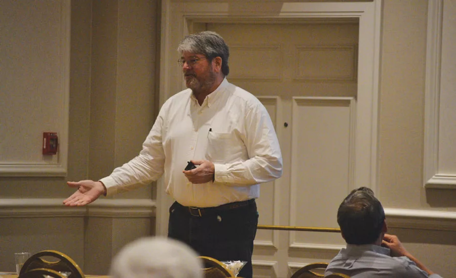 Paul Bony, director of renewables and contractor development at the Electric Gas Industry Association (EGIA) discusses how to increase sales with financing during WaterFurnace Intl. Inc.’s Annual Sales Meeting in Nashville.