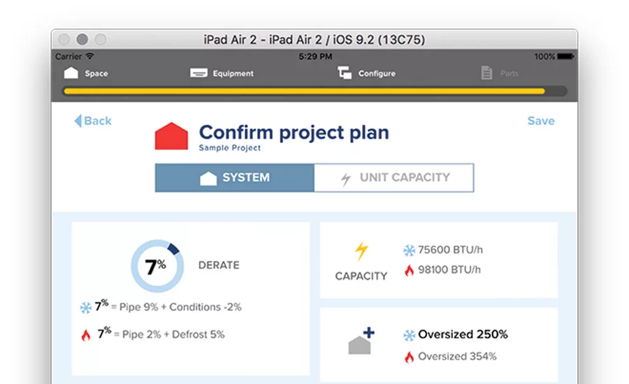 Mitsubishi Electric’s Residential System Builder app allows contractors to design the optimal ductless system to fit into a house.