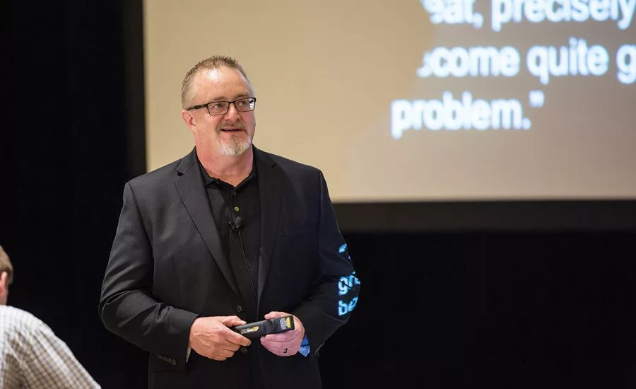 Consultant John Koontz shared with the audience what makes a great mechanical contractor.