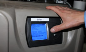 boiler control screen