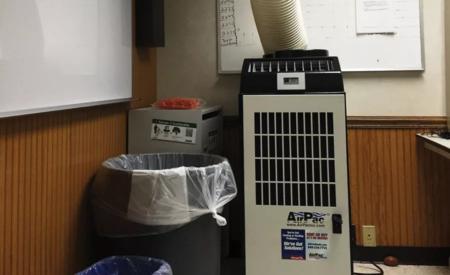 When installing a portable unit, perhaps the most important information to know about a customer’s site is what type of power is available. Photo courtesy of AirPac Inc.