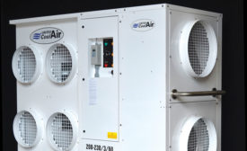 Renting portable units helps data centers to solve temporary cooling issues. Designed for the rental market, United CoolAir’s MACH-145 is a 12-ton portable unit with an optional dehumidification mode.