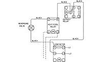 Partial diagram of heat pump electrical system