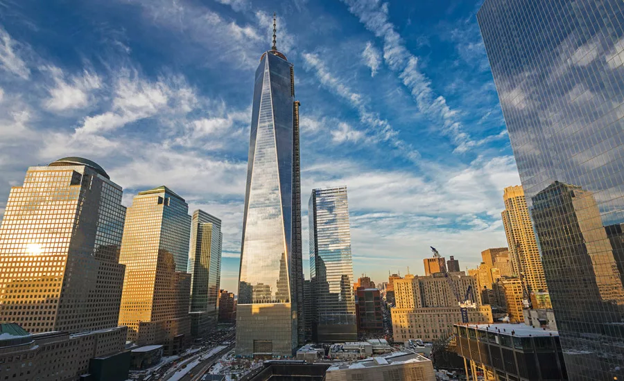 At 1,776 feet tall, One World Trade Center in New York City is the tallest building in the Western Hemisphere.