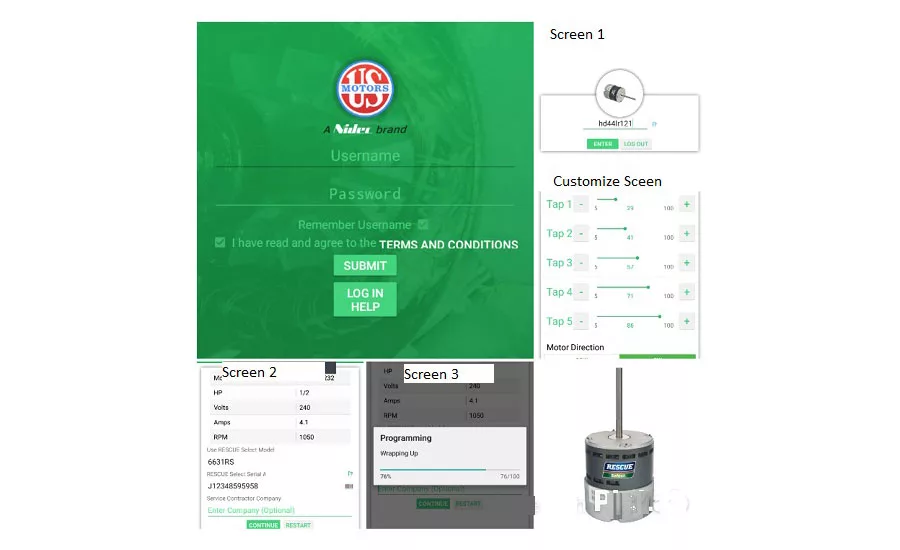 Nidec Rescue Select Programming App