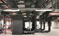 ELIMINATING CONTAMINANTS Armacell’s AP Armaflex protects against condensation and reduces the possibility of mold or any other bacteria or microbial growth on the insulation in this chilled water system.