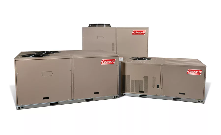 Coleman: Peak™ packaged heat pumps: XYE04-09 (mid-efficiency heat pump) and XXE12 (standard efficiency heat pump)