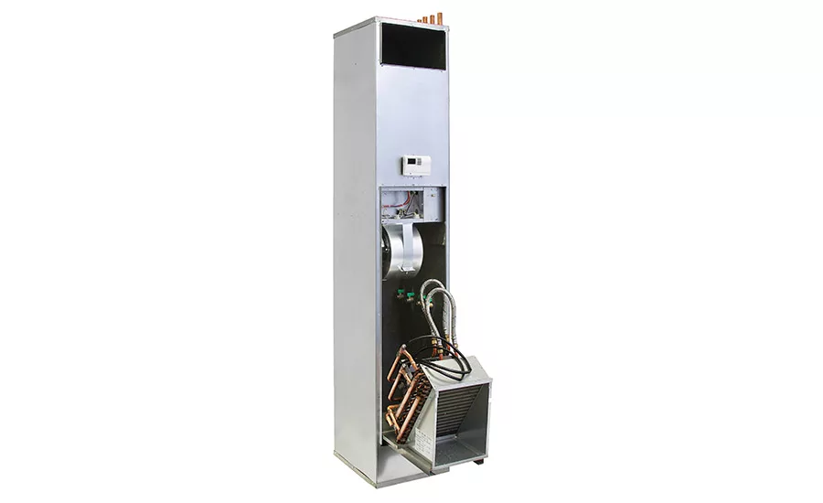 The Whalen Co.: WRX vertical stack fan coil with slide-out chassis