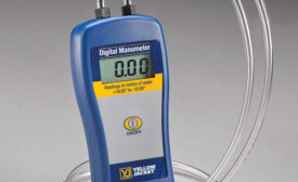 The manometer is an essential tool for checking system pressures. Photo courtesy of Ritchie Engineering Co.