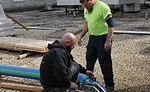 LAYING THE PIPE: