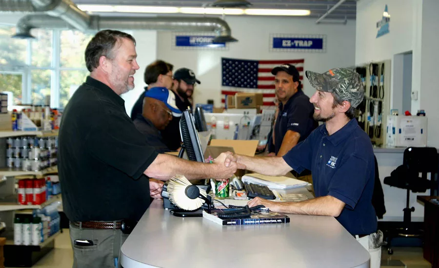 HVAC Sales Counter