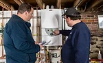 wall-hung boiler install