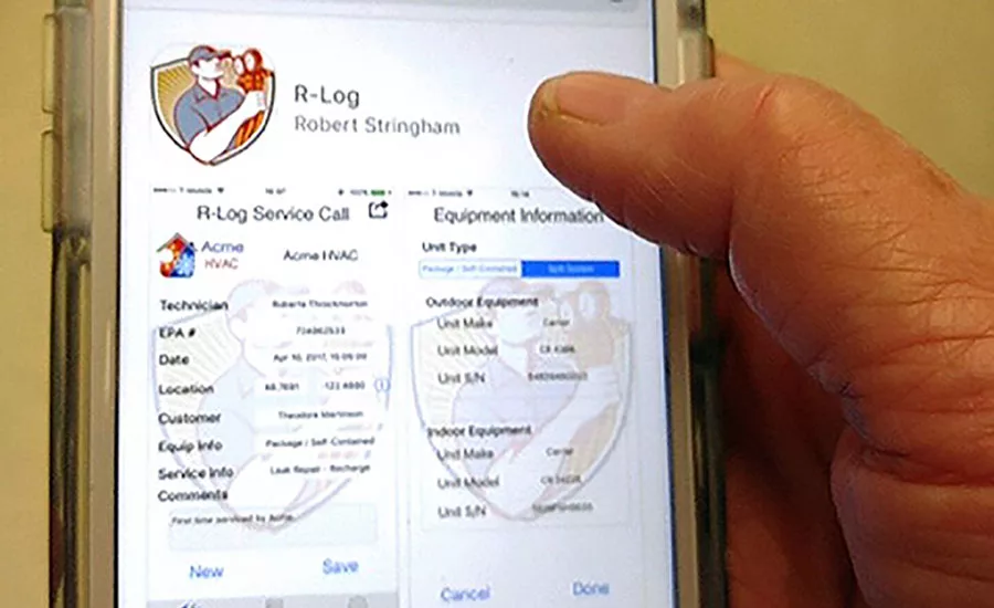 R-Log mobile application