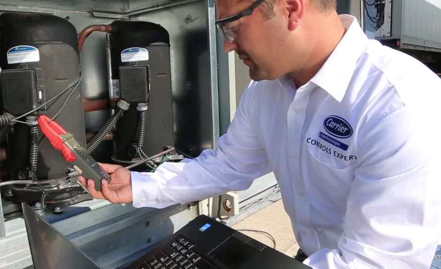 Smart rooftop unit install