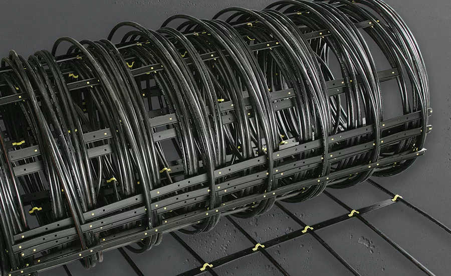 roll-deployable radiant mat system