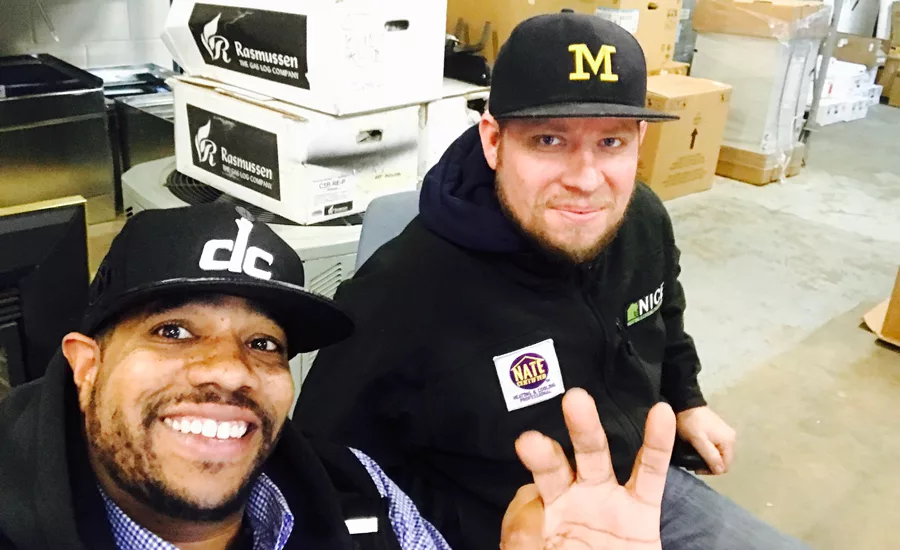 Brandon Simmons, service technician, Baumann & DeGroot