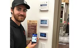 smart thermostat restaurant
