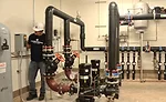 geothermal pump room