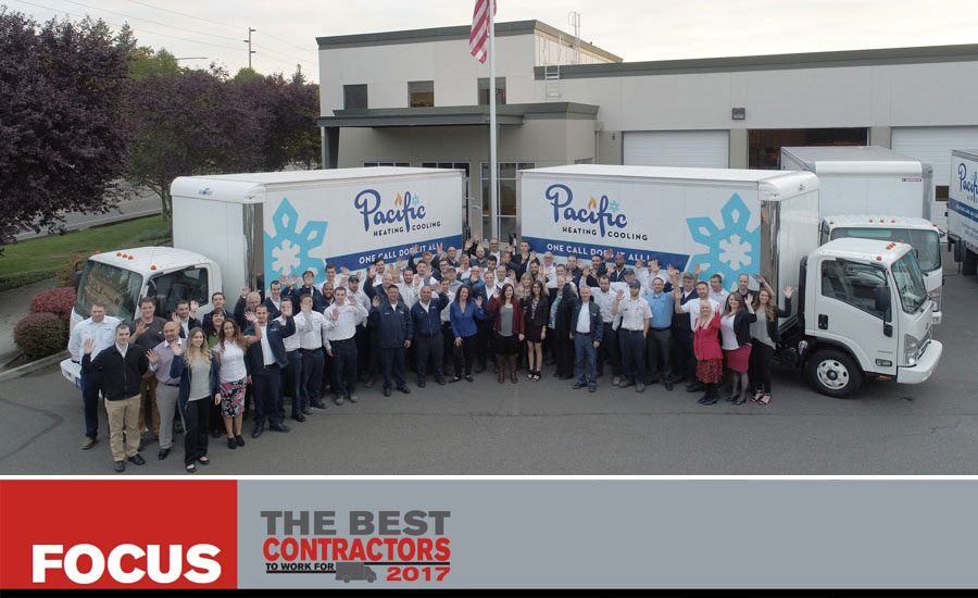 2017 Best HVAC Contractors to Work For: Pacific Heating u0026 Cooling |  ACHRNEWS | ACHR News