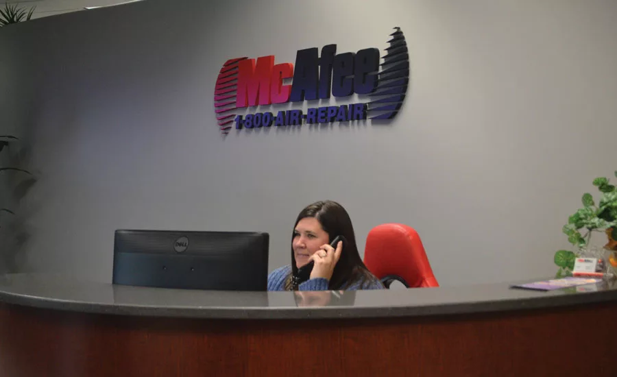 McAffee hvac reception