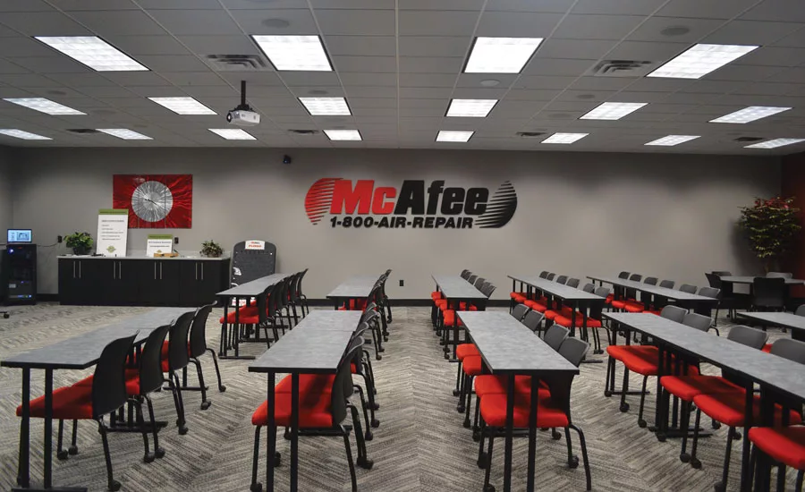 McAffee hvac training area