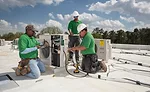 Eco Green Air employees install