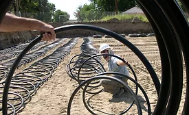Geothermal install School