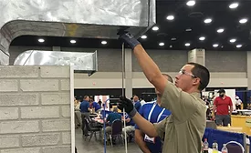 Steve Austin, Minnesota state champion, competes at the SkillsUSA National Championships in Louisville, Kentucky, on June 28. - The NEWS - ACHR