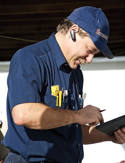 Tye Leishman, president, Tempco Heating and Cooling Specialists in Powell River, British Columbia, Canada, supplies cellphones and iPads for everyone in his company — for use both on the job and after hours. - The NEWS - ACHR