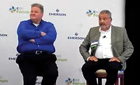 E360-Forum-Brad-Thrasher-and-Derek-Gosselin-ACHR-News.jpg Brad Thrasher (left) from Zero Zone and Derek Gosselin (right) from Hillphoenix answered questions about digital shopping, changing store formats, and new system architectures. - The ACHR News