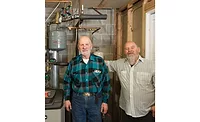 Hydronic-Heating-Paul-Mercier-ACHR-News.jpg Paul Mercier and a journeyman he worked with completing installation. - The ACHR News