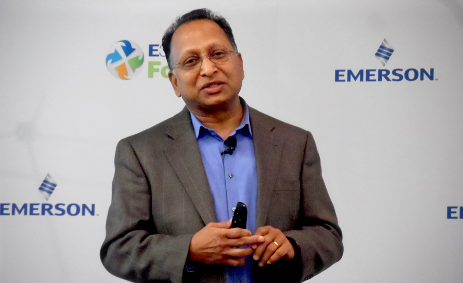 Rajan Rajendran, vice president of systems innovation center and sustainability, Emerson. - The ACHR News