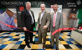 Dan Richins (left), Rod Rushing (center), and Scott Shaw (right), cut the ribbon at the Indianapolis classroom launch. - The ACHR News