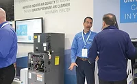 Daikin-Fit-System-ACHR-News-01.jpg Daikin reps discuss the benefits of the Daikin Fit system with AHR Expo attendees. - The ACHR News