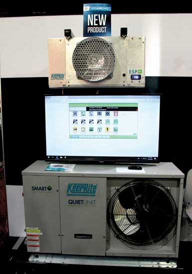 At the Expo, KeepRite used a screen to demonstrate the remote capabilities of the ESP+. - The ACHR News