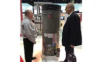 Rheem-Water-Heating-EcoNet-Smart-Monitoring-ACHR-News.jpg Stephen Mock (left), plumber support manager, goes over how the EcoNet Smart Monitoring System works. - The ACHR News