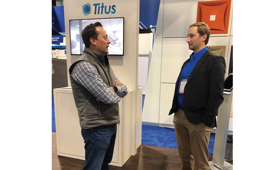 Visitors to the Titus booth found a new augmented reality (AR) experience waiting for them. - The ACHR News