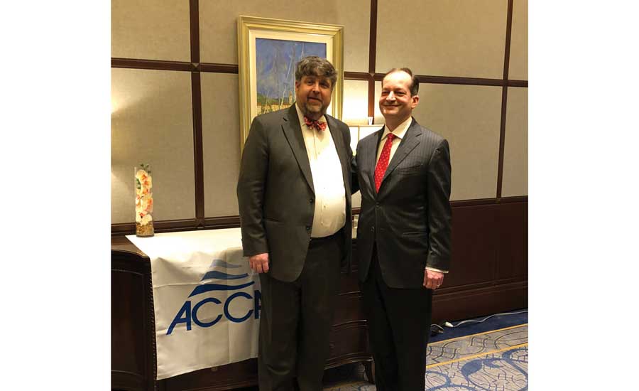 Barton James (left), interim president and CEO of ACCA. - The ACHR News