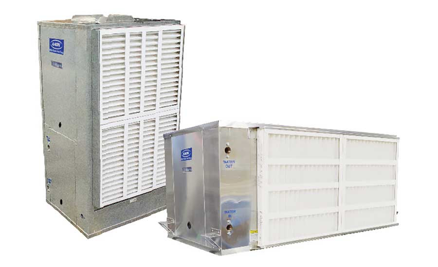 AAON WH/WV Series water-source heat pumps (072-150). - The ACHR News