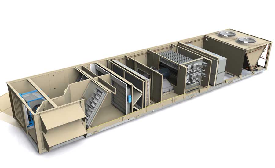 Johnson Controls Inc. NexusPremier 25- to 50-ton rooftop units. - The ACHR News